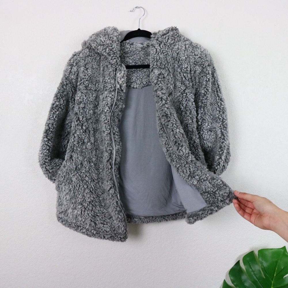 Teddy zip up hoodie